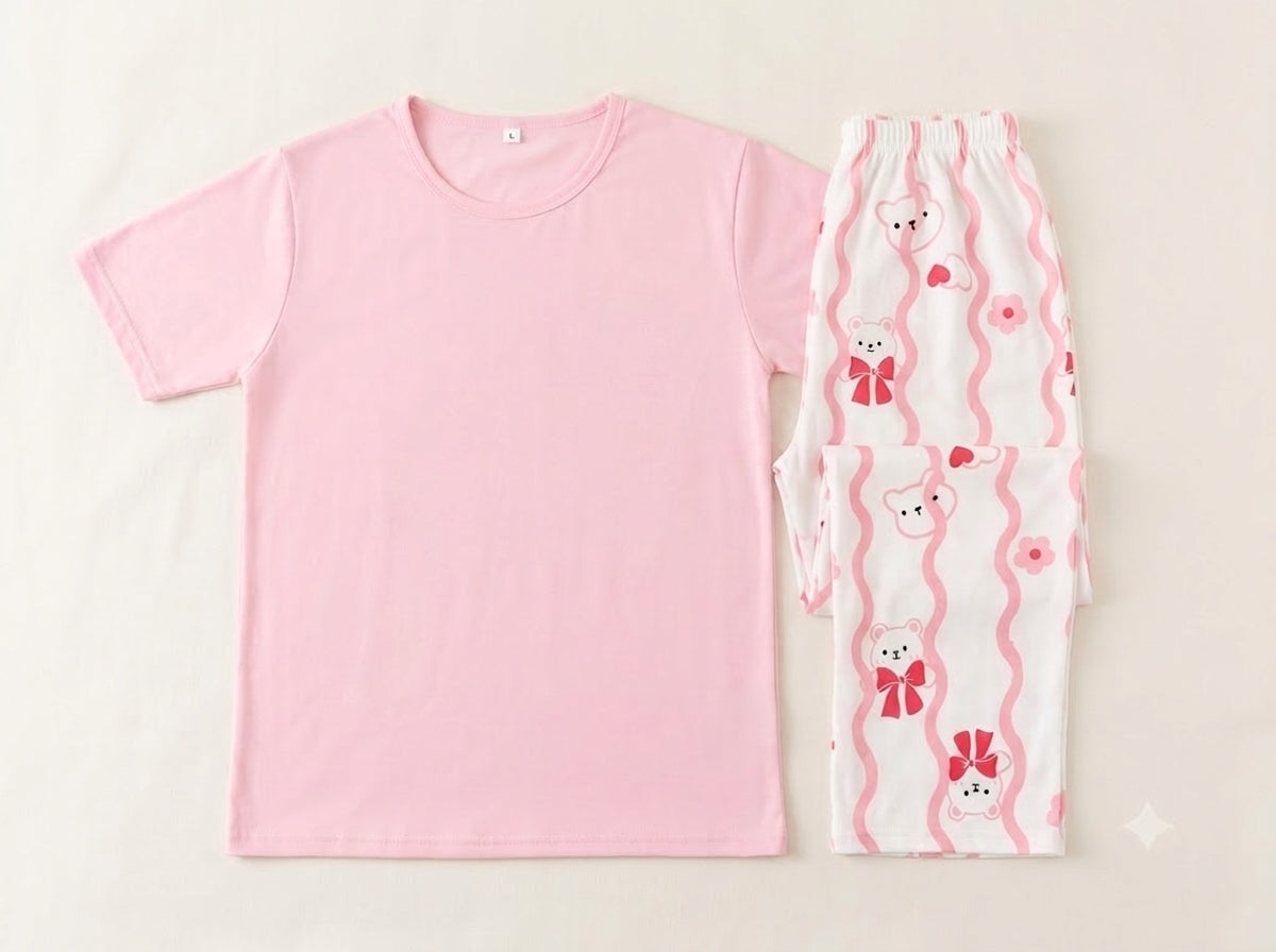 Bunny Dreams™ Pink Pajama Set | Teen Nightwear