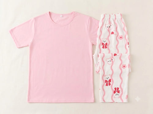 Bunny Dreams™ Pink Pajama Set | Teen Nightwear