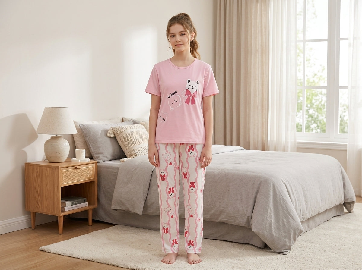 Bunny Dreams™ Pink Pajama Set | Teen Nightwear